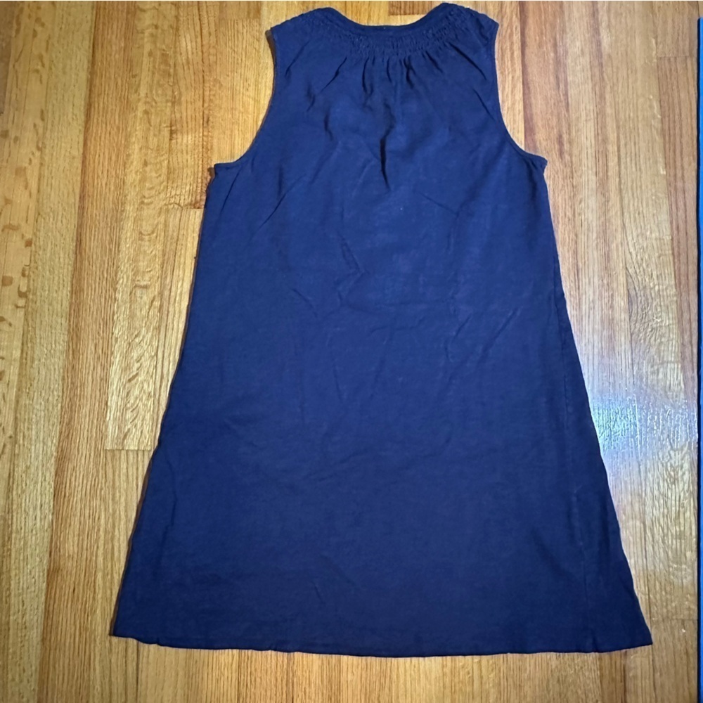 Lilly Pulitzer Women's Navy Blue Sleeveless V Neck Cotton Modal Dress SzM (b4